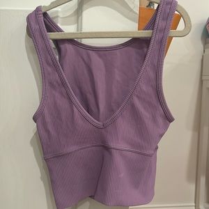 size 0 reversible purple lululemon top